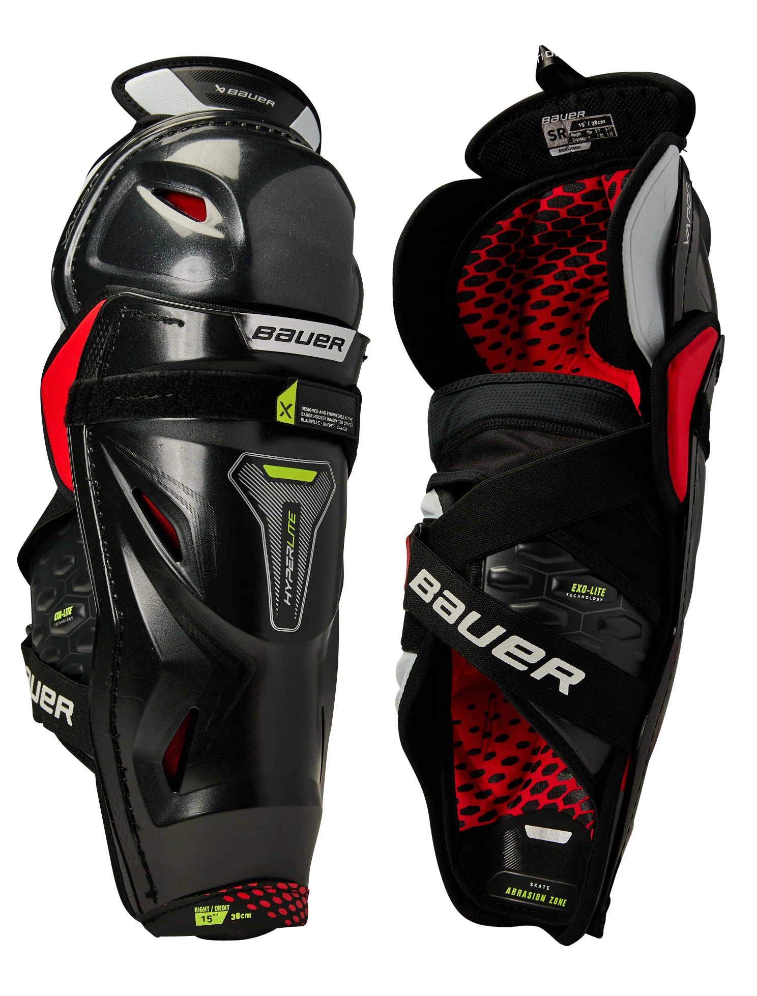 Bauer Vapor Hyperlite Intermediate Shin Guards 1 Bauer Vapor Hyperlite Intermediate Shin Guards