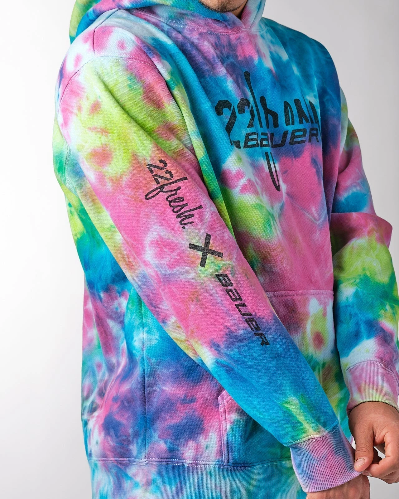 Bauer X 22fresh Tie Dye Hoodie Senior 2 Bauer X 22fresh Tie Dye Hoodie Senior - Image 2
