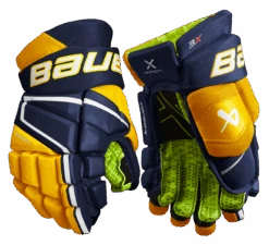 Bauer Vapor 3X Junior Hockey Gloves -Bauer 3X JR FRONT NVG2